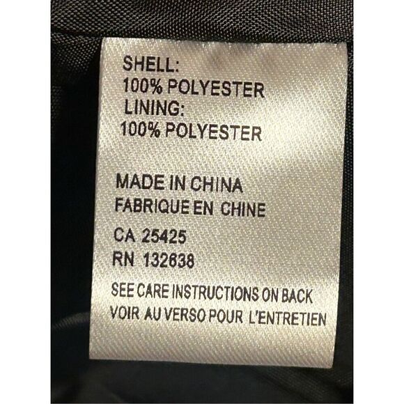 Black Plaid Jacket by DONNA WHITE Coats Size Large nwt (4912) - Picture 5 of 6